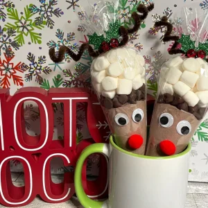 Reindeer Hot Cocoa Favors