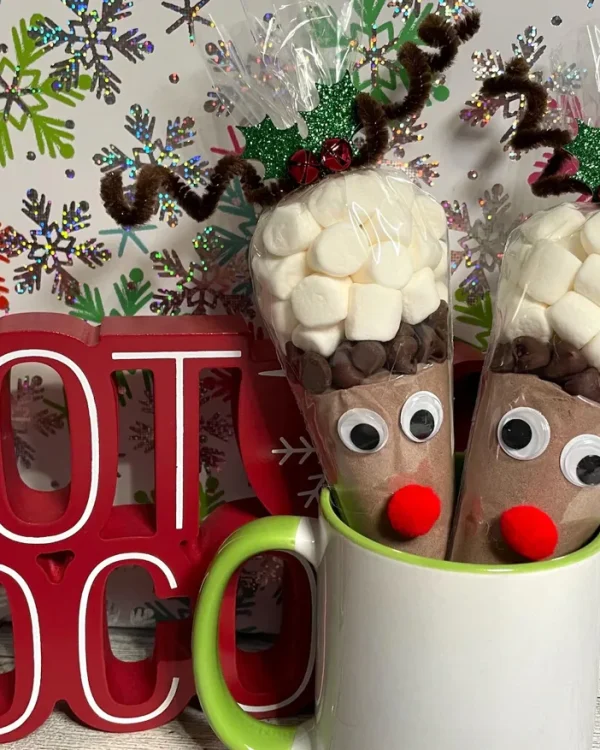 Reindeer Hot Cocoa Favors
